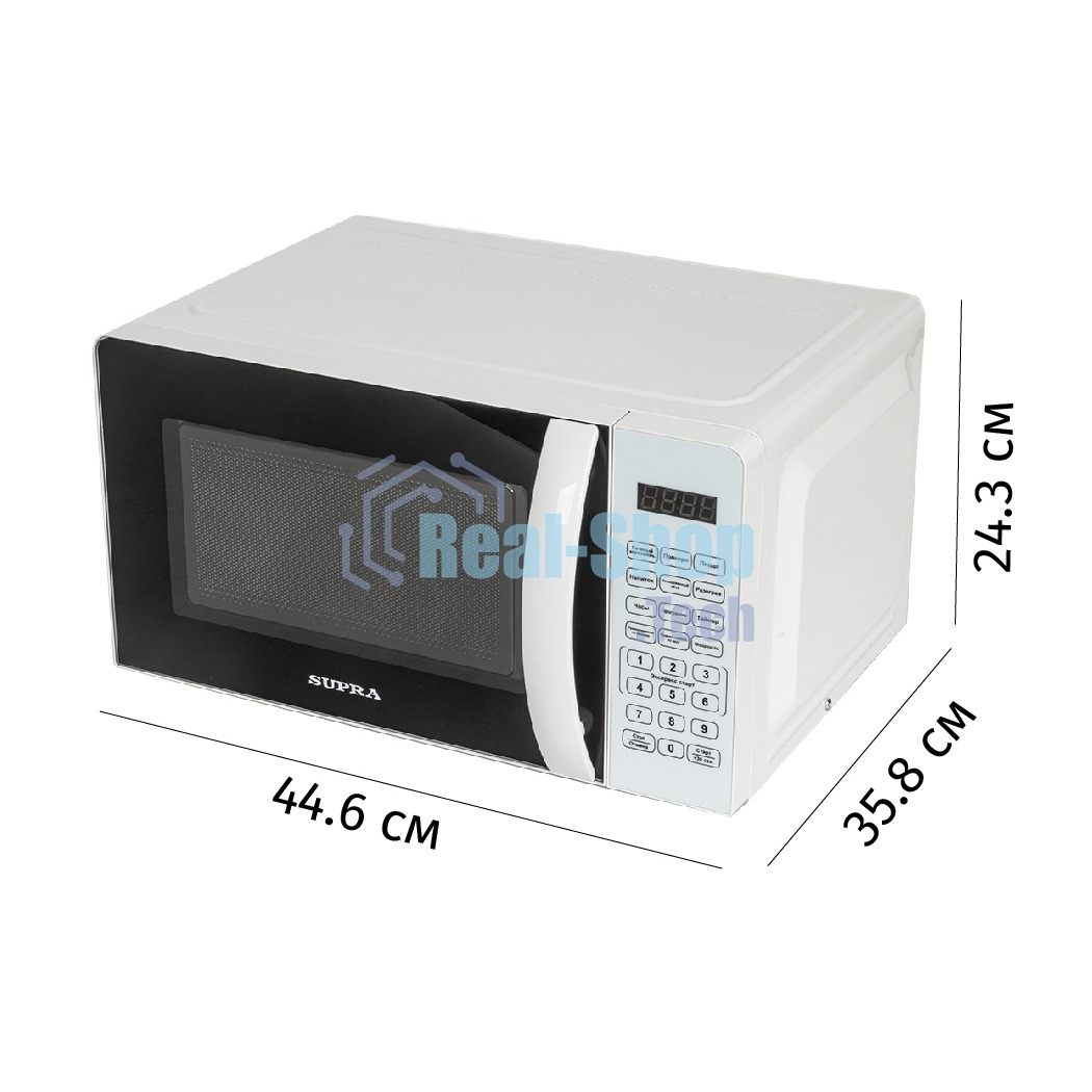Микроволновая печь SUPRA 20SW25 белый, 20 л, 700 Вт, переключатели - сенсор