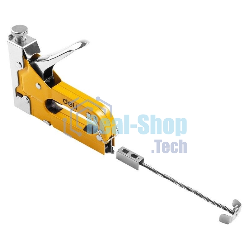 Мебельный степлер Deli DL238105 с набором скоб + антистеплер Набор: 2000шт дверные гвозди. 2000шт Т-гвозди. 2000шт U-гвозди. 1шт скобоудалитель.