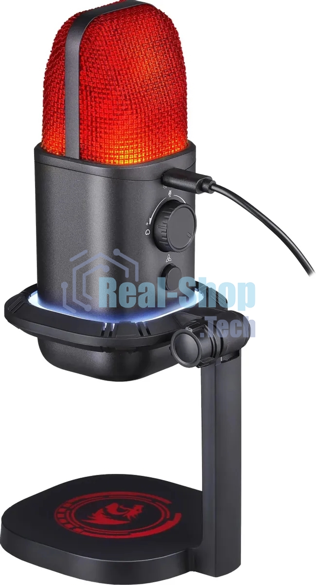 Игровой стрим микрофон Redragon Echowave GM305 USB,омнидир/кардиоид,подсветка_1