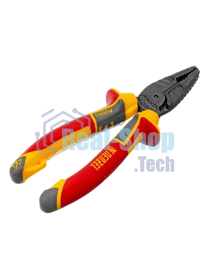 Плоскогубцы комбинированные Denzel диэлектрические трехкомпонентные рукоятки до 1000 В, 165 мм