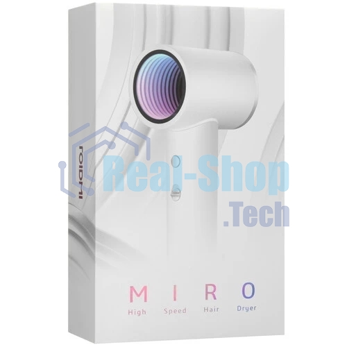 Фен Roidmi Hair dryer Miro белый, 1300 Вт, компактный, ионизация