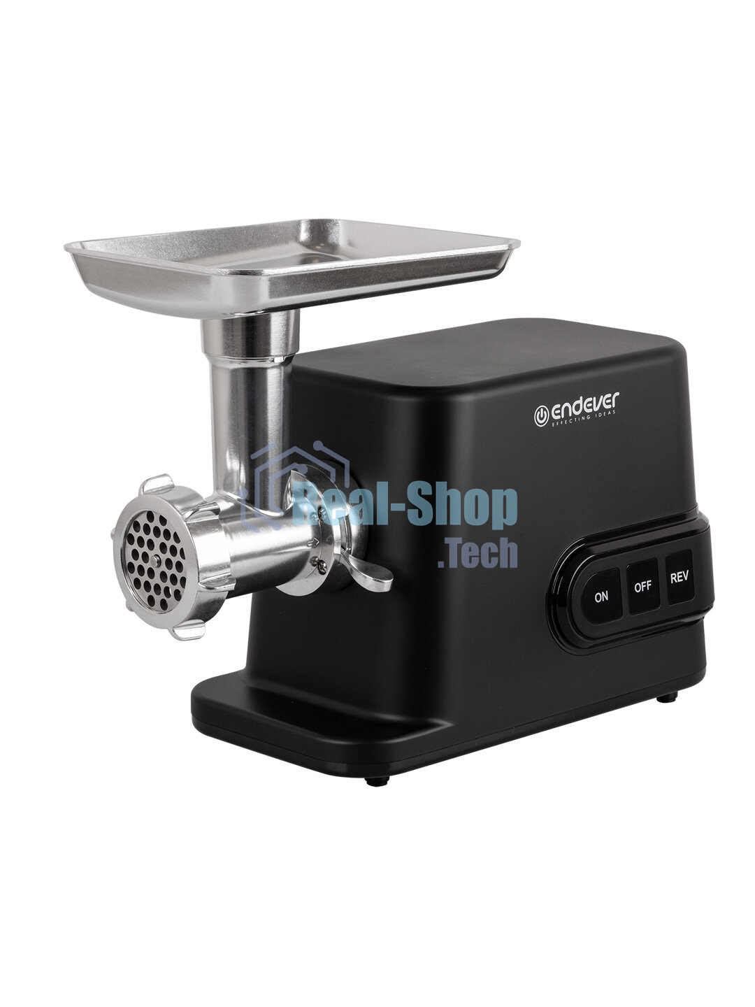 Мясорубка электрическая Endever Sigma-113 черный, 4500 Вт, 3 кг/мин, реверс, защита от перегрузки, металлический лоток, насадки - 5