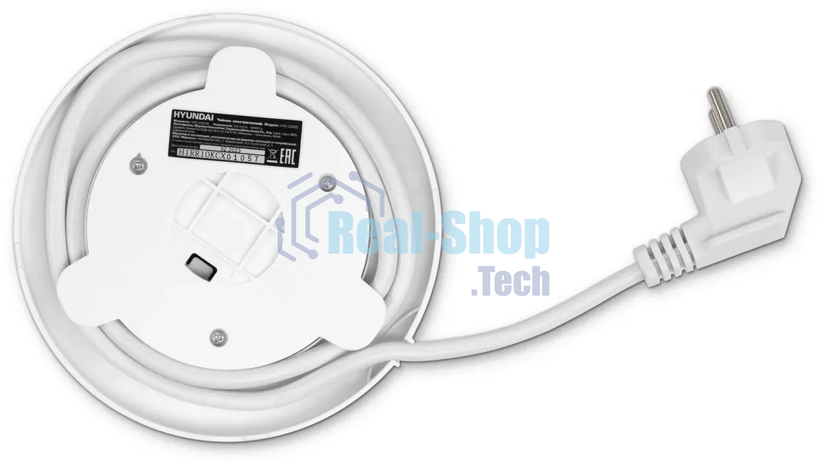 Чайник электрический Domfy DSW-EK304 1.7л. 2200Вт белый (корпус: стекло)