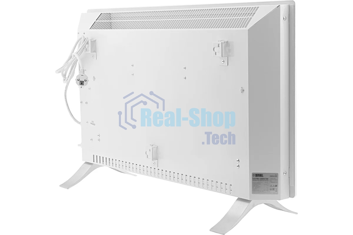 Конвектор Denzel OptiPrime-2000 белый, 2000 Вт, 25 м2, термостат, дисплей, WiFi