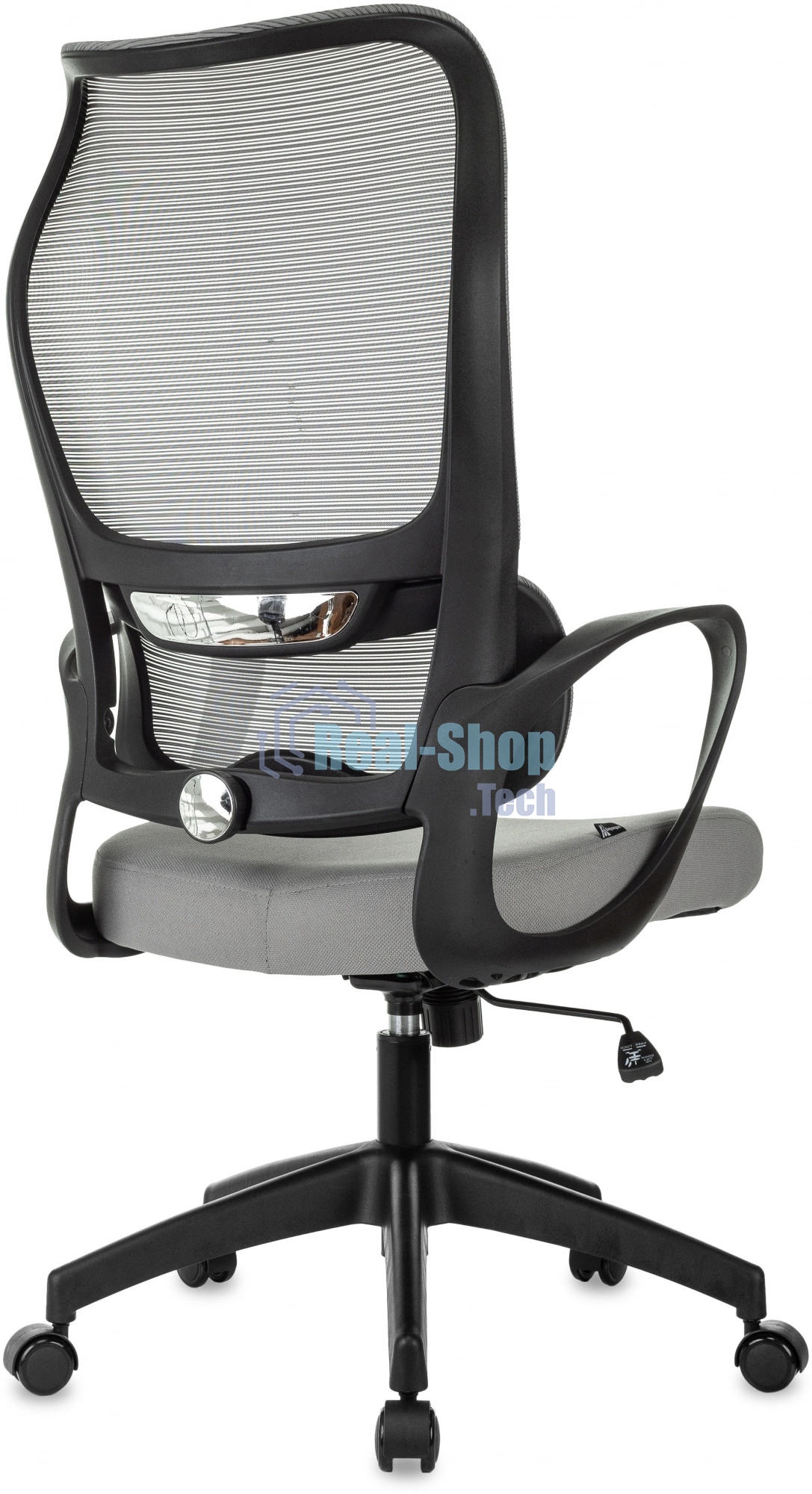 Кресло руководителя Бюрократ Sigma 2 серый, сетка/ткань, крестов. пластик