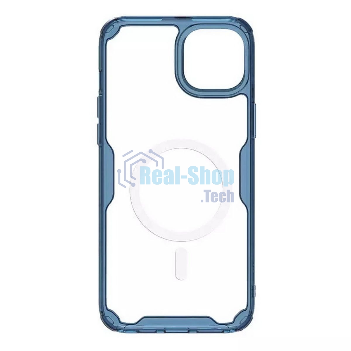 Чехол Nature TPU Pro Magnetic Case, синий, (AP IP15)