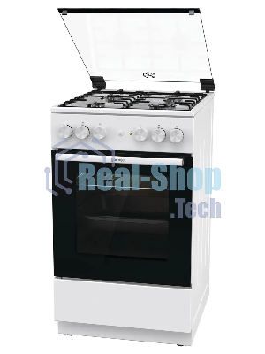Плита комбинированная Gorenje GK5A21WH белый, конфорок 4 газовых, духовка 68 л, 50 см x 85 см x 59.4 см