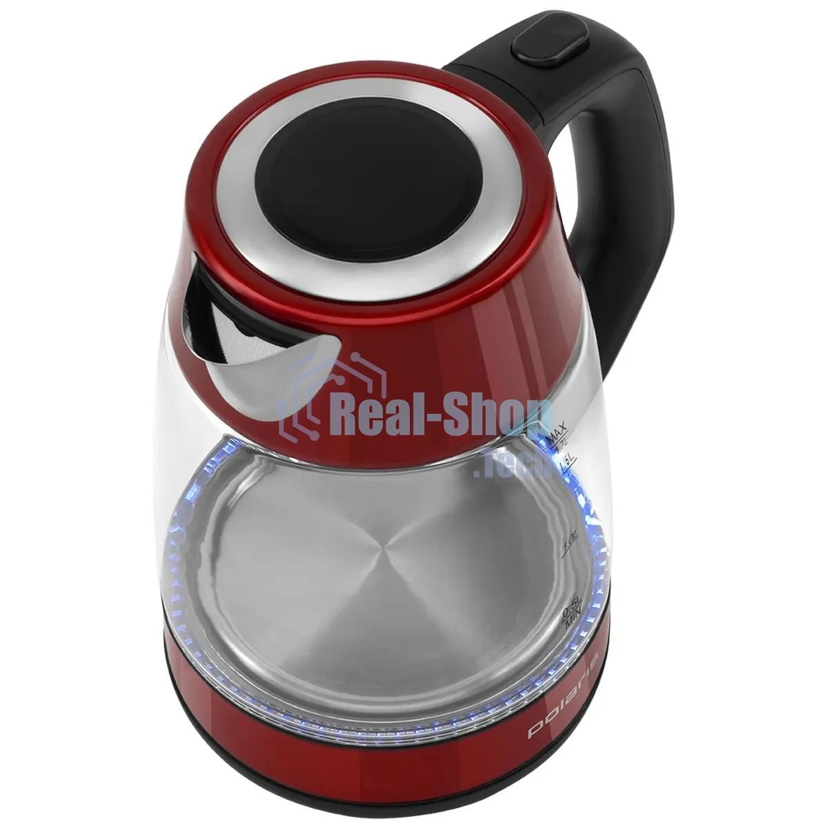 Чайник электрический Polaris PWK 1760CGL 1.7 л, 2150 Вт, красный