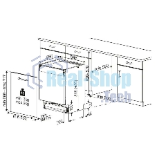 Встраиваемая посудомоечная машина Indesit DI 5C59, нержавеющая сталь, 59.8 см, 15 компл., 49 дБ, класс A