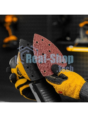 Треугольник абразивный Denzel на ворc. подложке под 