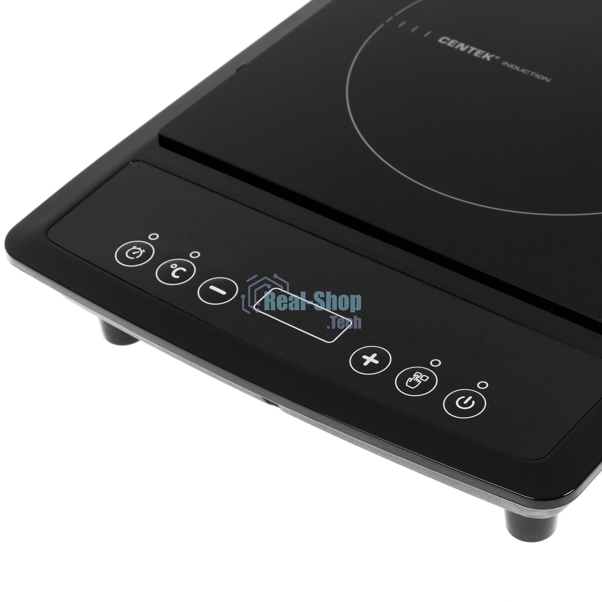 Плита настольная электрическая Centek CT-1518 чёрный, 2 кВт, индукция, конфорки - 1, стеклокерамика, сенсор
