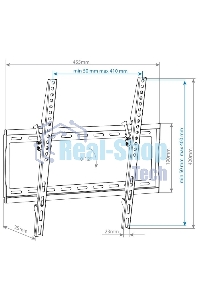 Кронштейн для телевизора Arm Media STEEL-4 черный 22