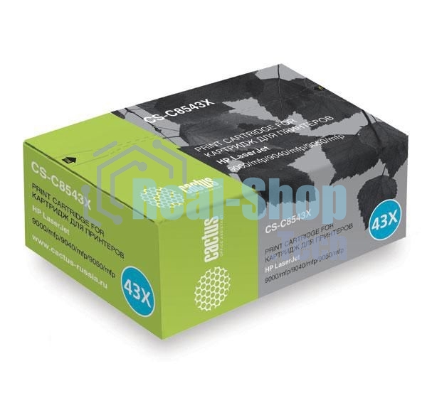 Картридж лазерный Cactus CS-C8543X черный (30000 стр.) для HP LJ 9000/9040/9050