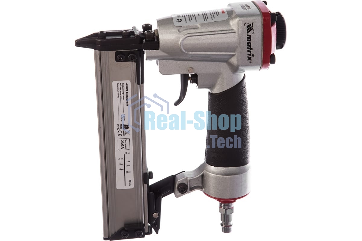 Нейлер Matrix финишный шпилькозабивной пистолет пневмат гвоздь 23GA диам, 0,64мм