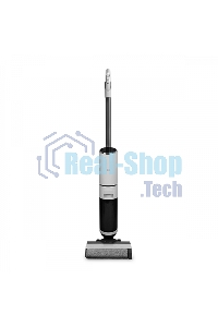 Моющий пылесос вертикальный BQ VCA1002W белый, питание от аккумулятора, 200 Вт, уборка влажная и сухая, пылесборник 0.75 л, бак для жидкости 0.85 л, работа от АКБ max 45 мин