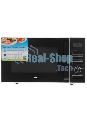 Микроволновая печь BBK 25MWS-970T/WB белый, 25 л, 900 Вт, переключатели - кнопки, поворотный механизм