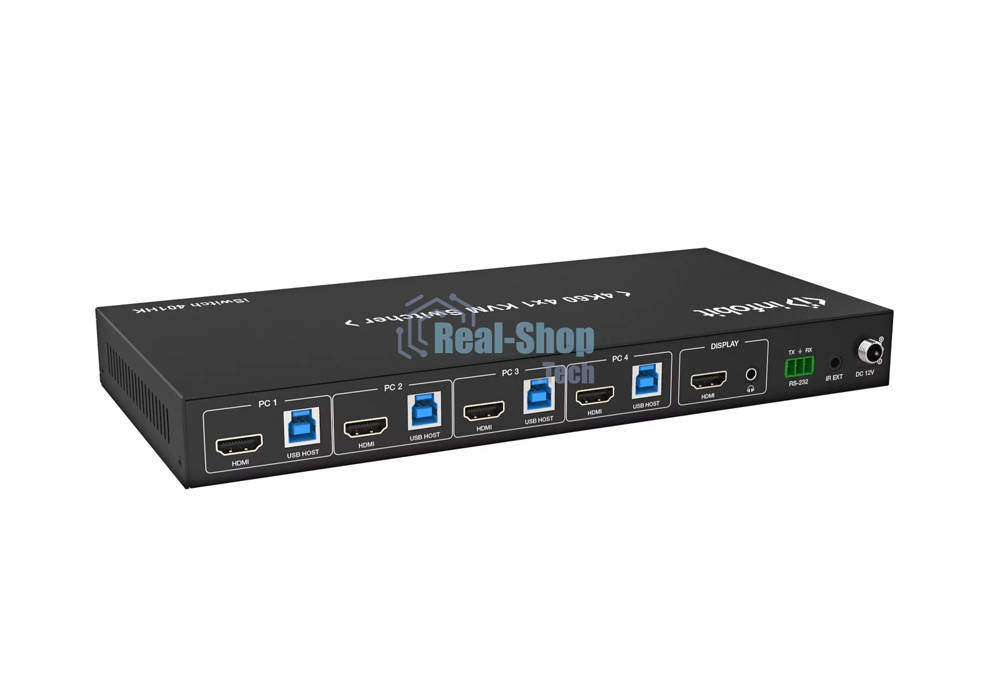 Коммутатор Infobit iSwitch 401HK 4K60 HDMI 4x1 KVM Switcher
