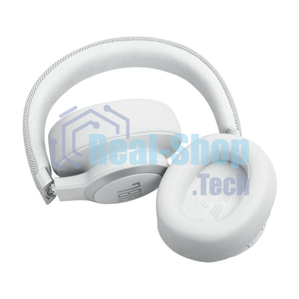 Беспроводные/проводные наушники JBL Live 770NC белый, полноразмерные, Bluetooth + проводной, адаптивное шумоподавление