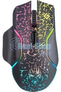 Мышь беспроводная Defender Oneshot GM-067 черный, 3200 dpi, радиоканал, USB, кнопки - 7