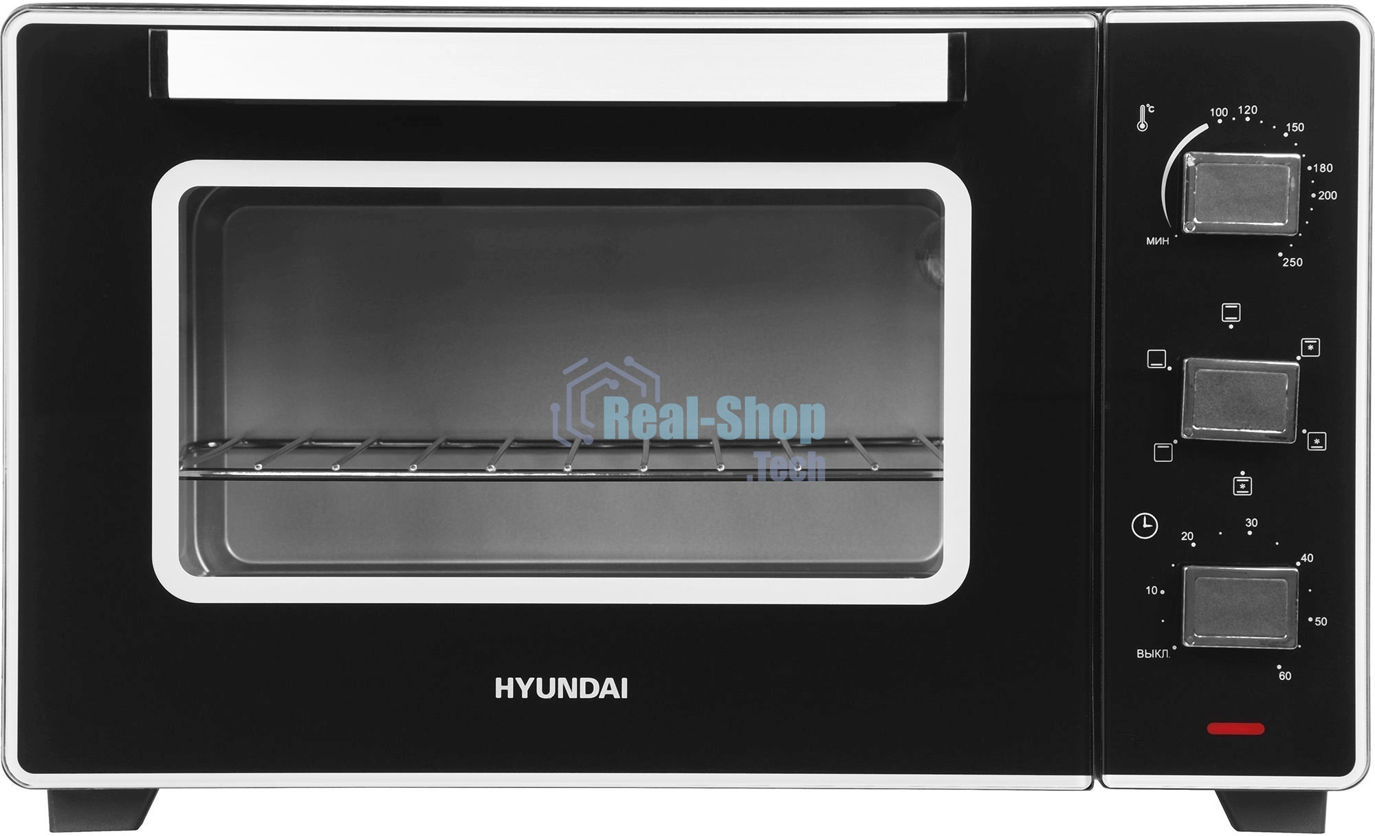 Мини-печь Hyundai MIO-HY093 28л. 1600Вт черный