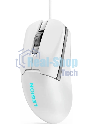 Мышь проводная Lenovo Legion M300s белый, 8000 dpi, USB, кнопки - 6