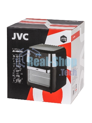 Аэрогриль JVC JK-MB060 черный, 2000 Вт, 12 л, сенсор, 9 программ