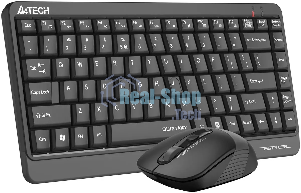 Комплект клавиатура + мышь A4Tech Fstyler FGS1110Q клав:черный/серый мышь:черный/серый USB беспроводная Multimedia