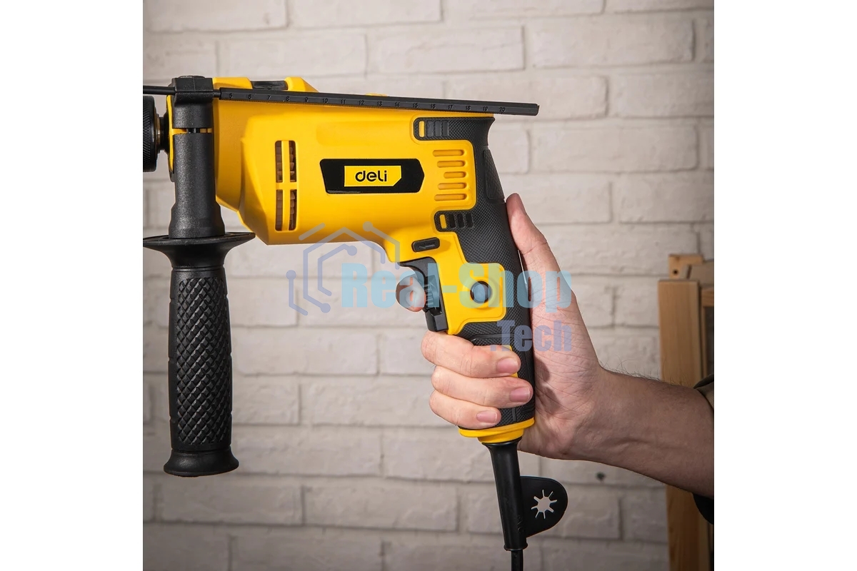 Дрель Deli DL-CZ13-E1, 650Вт, сетевая, ударная