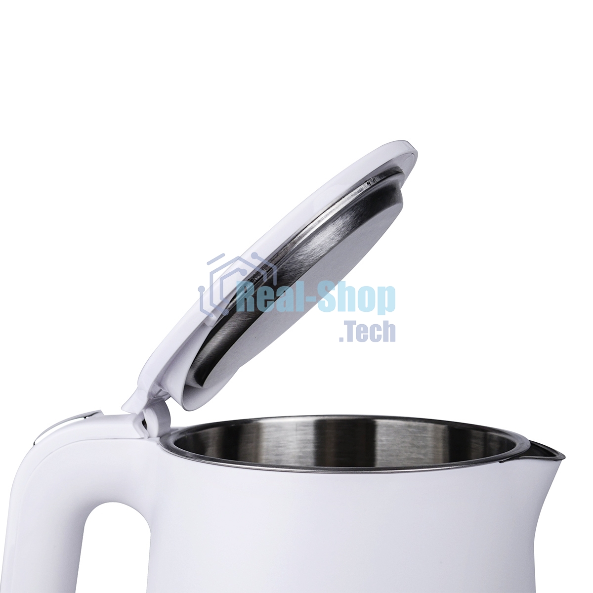 Чайник электрический Centek CT-1012 (белый) 1.5л, 2200Вт, двойные стенки, бесшовная колба, эффект термоса