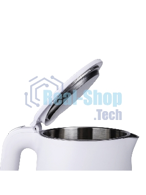 Чайник электрический Centek CT-1012 (белый) 1.5л, 2200 Вт, двойные стенки, бесшовная колба, эффект термоса