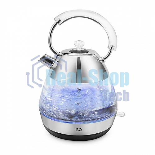 Чайник электрический BQ KT1737G стальной. Чайник, Мощность: 2200 Вт, Объем: 1.7 л