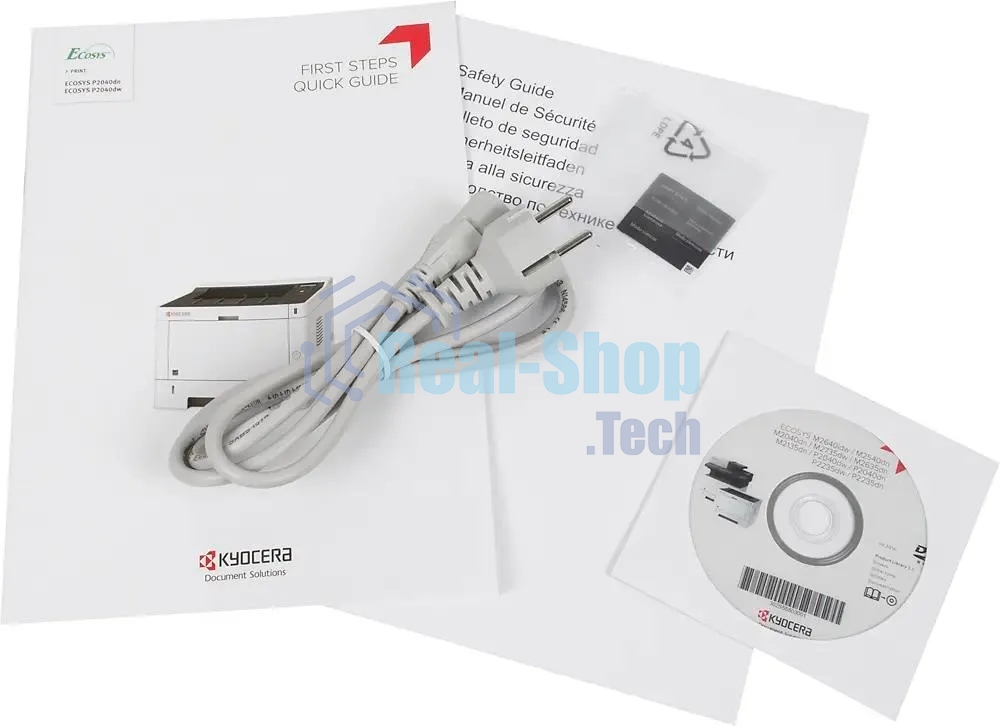 Принтер лазерный Kyocera Ecosys P2040dn (1102RX3NL0), A4, ч/б, печ. до 40 стр/мин., 1200 x 1200 dpi, USB, RJ-45