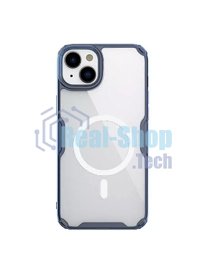 Чехол Nature TPU Pro Magnetic Case, синий, (AP IP15)