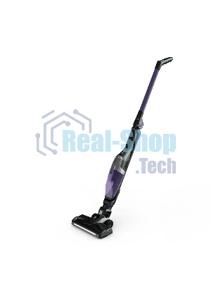 Пылесос вертикальный TEFAL TY1238WO серый/фиолетовый, питание от аккумулятора, 145 Вт, уборка сухая, пылесборник 0.4 л, работа от АКБ max 40 мин.