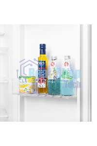 Холодильник Maunfeld MFF177NFWE белый двухкамерный 263/170л морозилка сбоку, No Frost, Side by Side