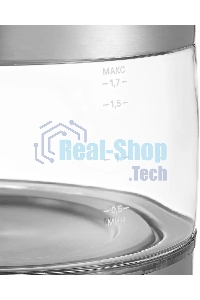 Чайник электрический Kitfort КТ-6172 1.7л. 2200Вт нержавеющая сталь корпус: стекло/металл