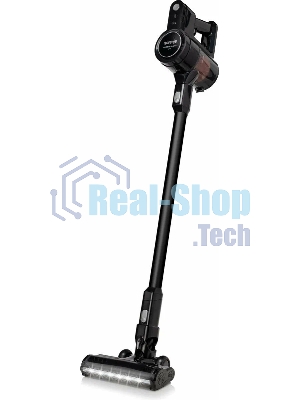 Пылесос вертикальный Gorenje SVC216FMLBKII черный, питание от аккумулятора, 121 Вт, уборка сухая, пылесборник 0.5 л, работа от АКБ max - 45 мин