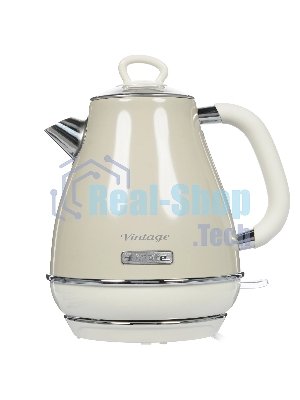 Чайник электрический Ariete Vintage 2869/03 2000 Вт, 1.7 л, бежевый
