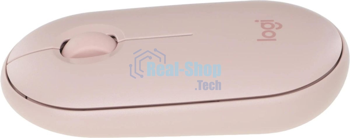 Мышь беспроводная Logitech Pebble M350 розовый, 1000 dpi, радиоканал, Bluetooth, USB, кнопки - 3