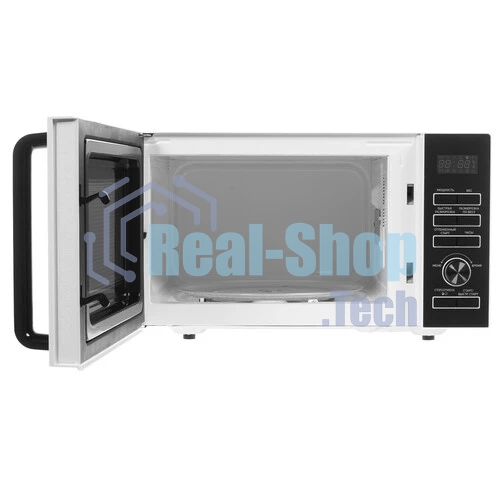 Микроволновая печь BBK 25MWS-970T/WB белый, 25 л, 900 Вт, переключатели - кнопки, поворотный механизм