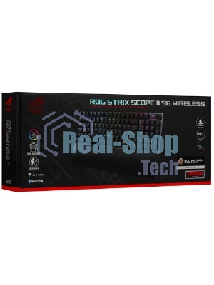 Клавиатура ASUS Strix Scope II 96 гибридная, Bluetooth, радиоканал, чёрный