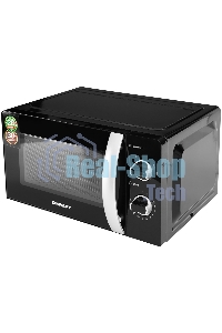 Микроволновая печь Kraft KF20MW7B-203M черный, 20 л, 700 Вт, переключатели - поворотный механизм