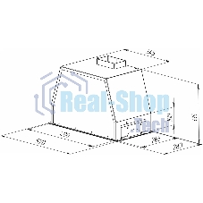 Вытяжка встраиваемая Zigmund & Shtain K 014.5 B черный, 52 см, 1100 куб. м/ч, 62 дБ