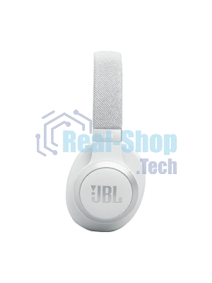 Беспроводные/проводные наушники JBL Live 770NC белый, полноразмерные, Bluetooth + проводной, адаптивное шумоподавление