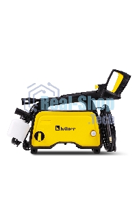 Мойка высокого давления 120/70 бар, KOLNER K120M, компакт, 1400Вт, 390л/ч, метал.помпа, шланг ВД 5м, кабель 5м, самовсас, Auto stop (емкость для шампуня)