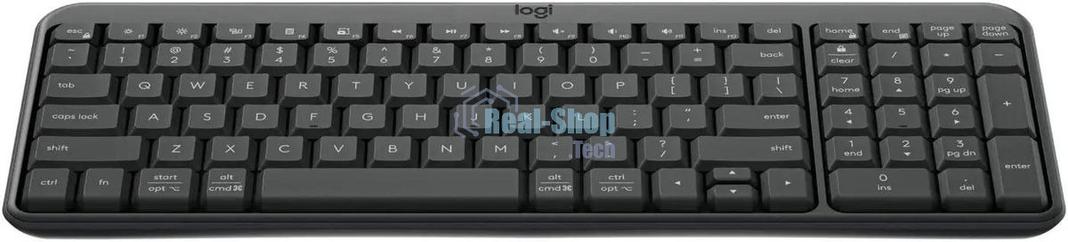 Клавиатура Logitech K250 беспроводная, Bluetooth, серый