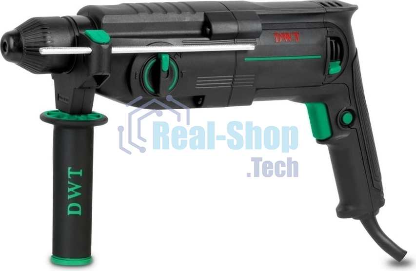 Перфоратор сетевой DWT SBHP08-26 BMC /800 Вт/3.7 Дж/до 5530 уд.в мин/до 1350 об.в мин/SDS-Plus/морозостойкий кабель/кейс/черный (SBHP08-26 BMC)