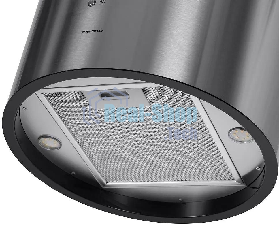 Вытяжка островная Maunfeld Lee Isla 39 нержавеющая сталь, 38 см, 1000 куб. м/ч, 52 дБ