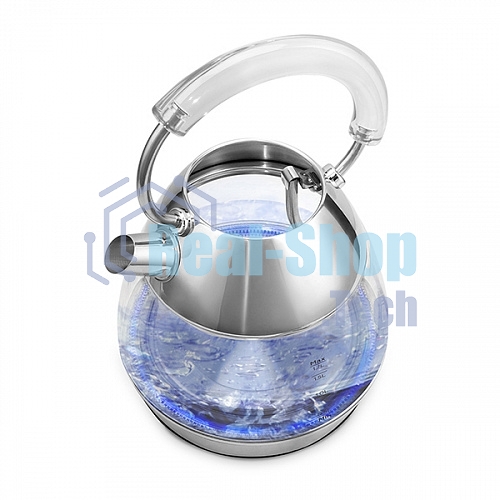 Чайник электрический BQ KT1737G стальной. Чайник, Мощность: 2200 Вт, Объем: 1.7 л