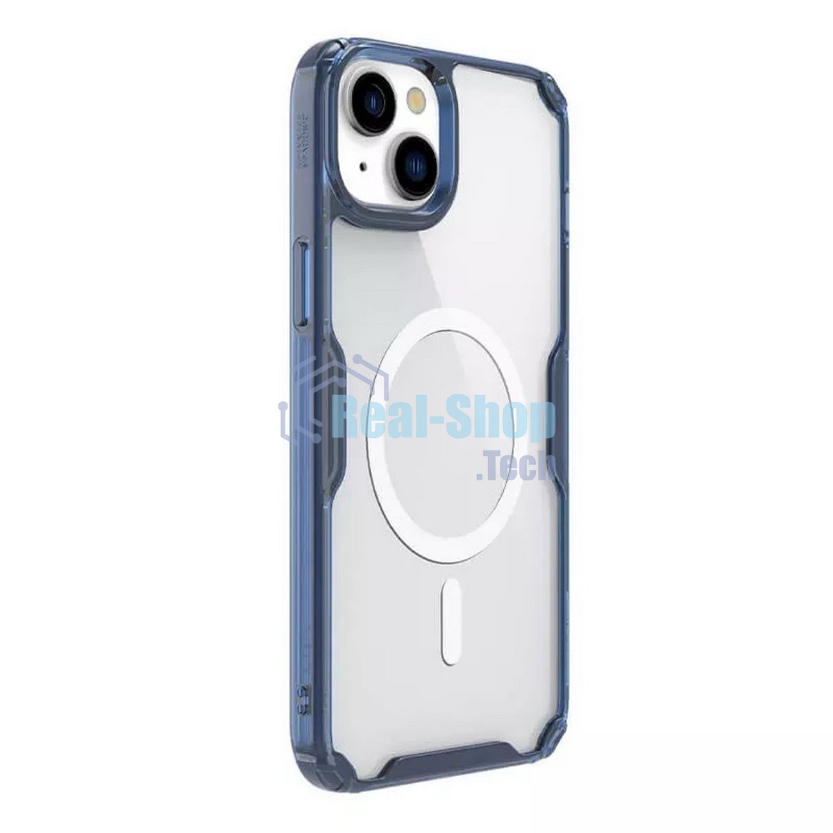 Чехол Nature TPU Pro Magnetic Case, синий, (AP IP15)